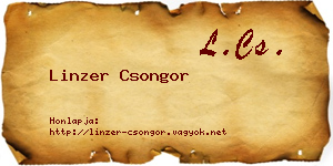 Linzer Csongor névjegykártya